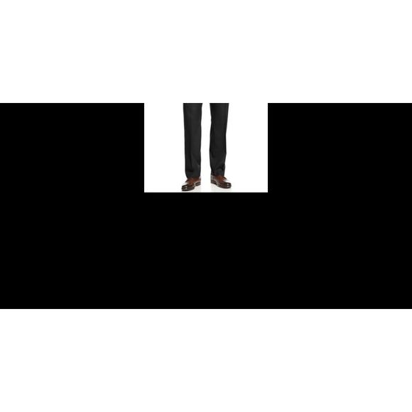 Michael Kors Men's Solid Classic Fit Stretch Dress Pants Black Size 36X30 - Picture 2 of 3